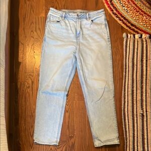 American Eagle Outfitters Light Blue Straight Leg Jeans